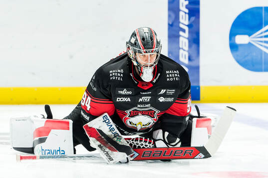 Malmö Redhawks målvakt Marek Langhamer