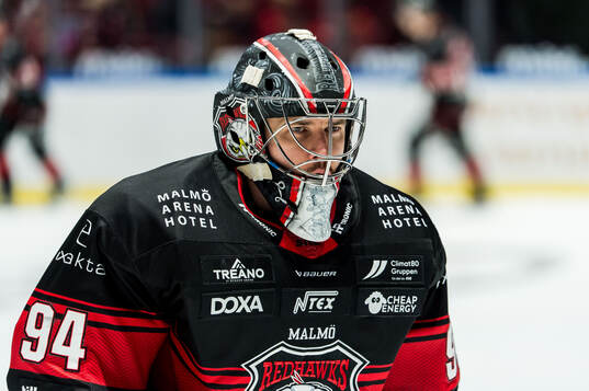 Malmö Redhawks målvakt Marek Langhamer