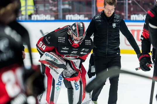 Malmö Redhawks målvakt Marek Langhamer
