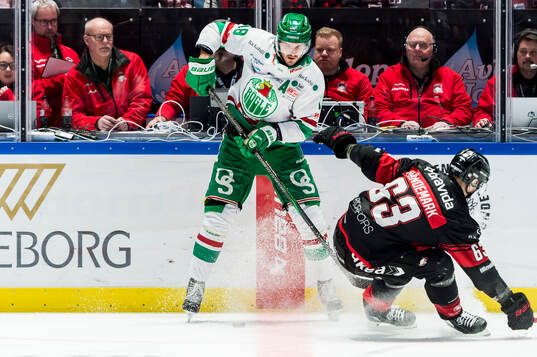 Rögles Dennis Everberg och Malmö Redhawks Fredrik