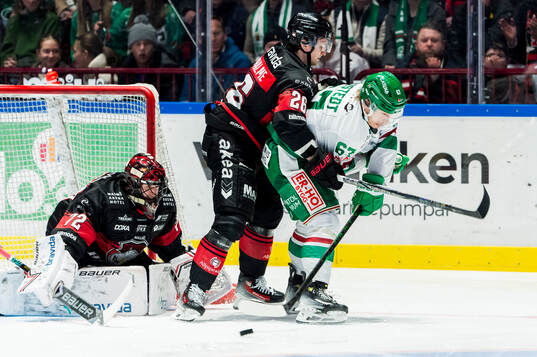 Malmö Redhawks målvakt Daniel Marmenlind och Teemu