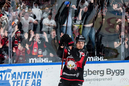 Bläddra bland fler bilder av Ishockey, SHL, Åttondelsfinal 1, Malmö Redhawks - Rögle