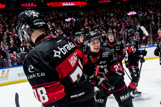 Malmö Redhawks Henrik Haapala jublar