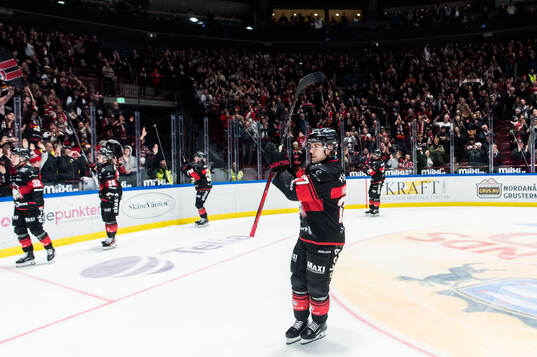 Malmö Redhawks Henrik Haapala jublar
