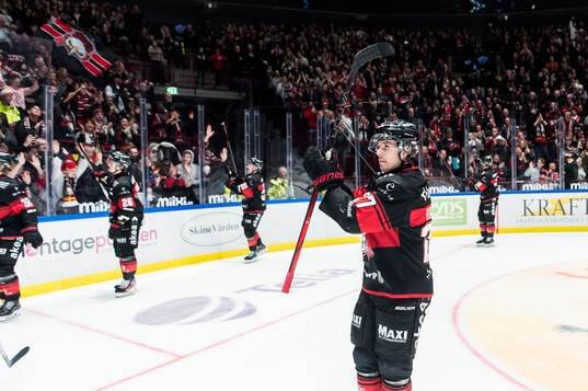 Malmö Redhawks Henrik Haapala jublar