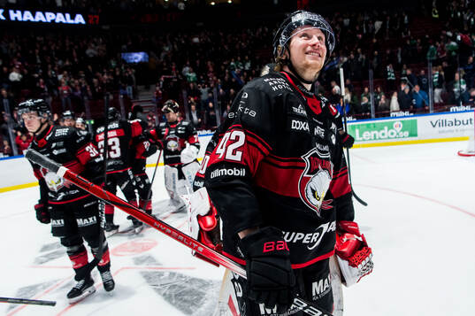 Malmö Redhawks Robin Salo jublar