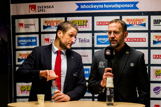 Malmö Redhawks tränare Tomas Kollar och Rögles tränare