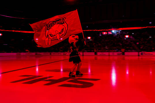 Malmö Redhawks maskot Hawkan