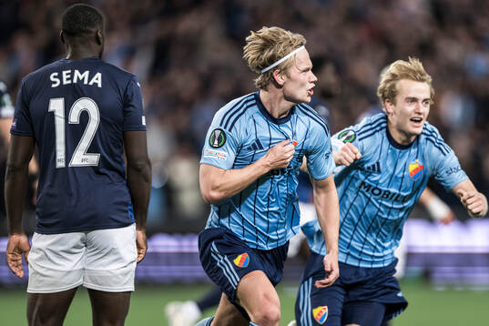 Tobias Gulliksen and Oskar Fallenius of Djurgården