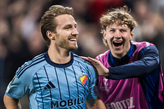 Daniel Stensson of Djurgården celebrates