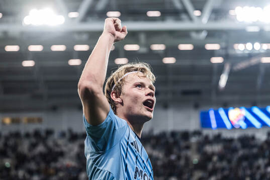 Tobias Gulliksen of Djurgården celebrates