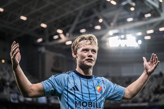 Tobias Gulliksen of Djurgården celebrates