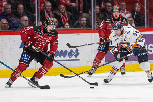 Örebros Kalle Kossila och Växjös Joel Persson