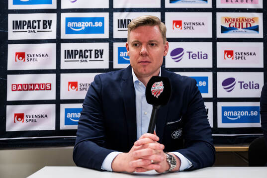 HV71s tränare Anton Blomqvist