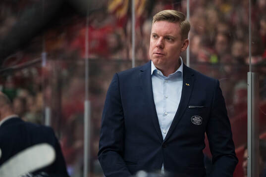 HV71s tränare Anton Blomqvist