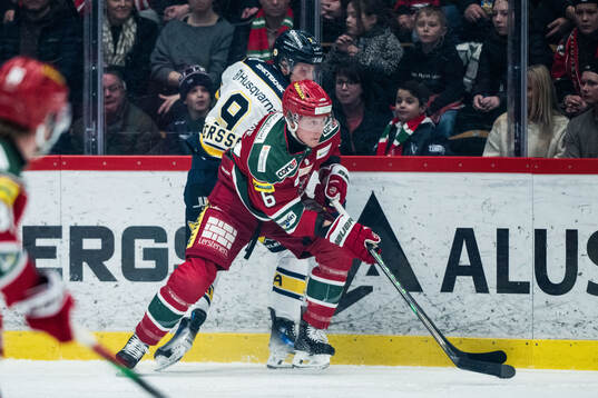 Modos Paul Ladue och HV71s Hugo Pettersson