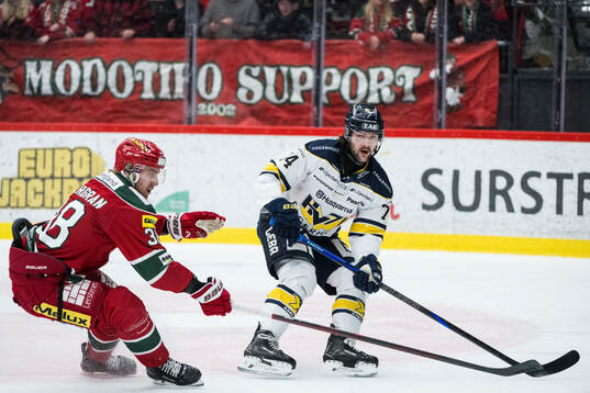 Modos Johan Södergran och HV71s Sean Day
