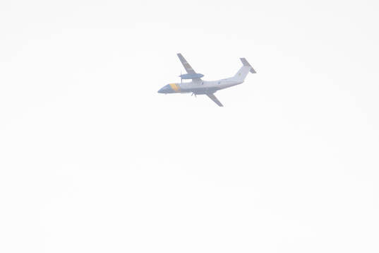 Kustbevakningens plan flyger över Göteborg