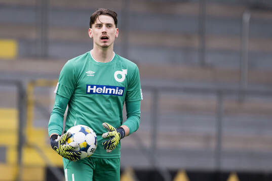 Degerfors målvakt Wille Jakobsson