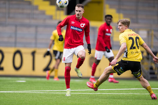 Degerfors Christos Gravius och Elfsborgs Gottfrid Rapp