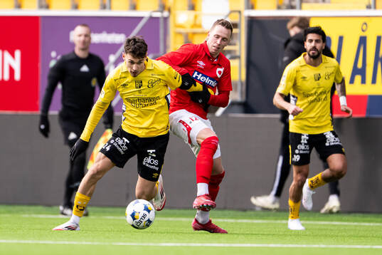 Elfsborgs Camil Jebara och Degerfors Erik Lindell