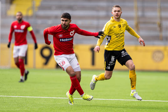Degerfors Omar Faraj och Elfsborgs Julius Magnusson