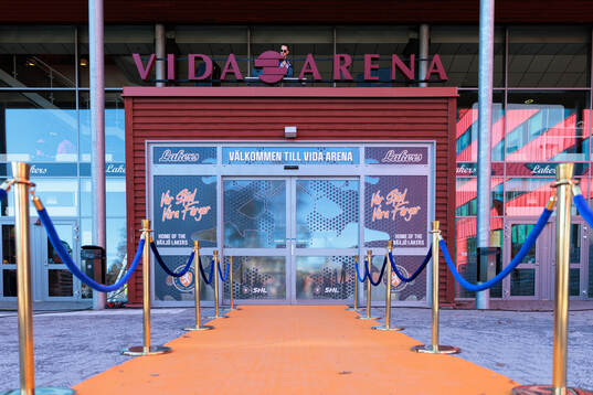 Exteriör vy av Vida arena