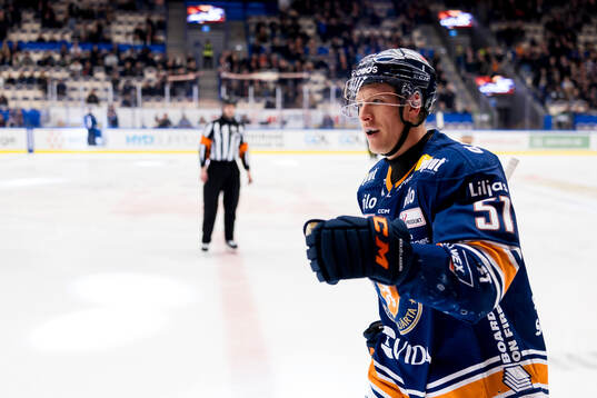 Växjös Emil Sylvegård jublar