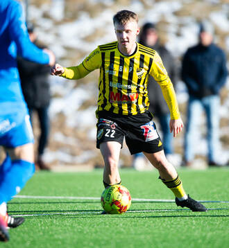 IFK Hässleholms Axel Crnalic i träningsmatchen mellan IFK