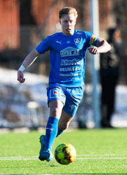 Älmhults Wilhelm Willseus i träningsmatchen mellan IFK