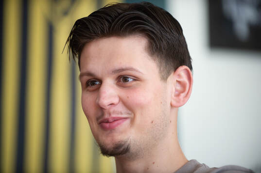 IFK Hässleholms Viktor Ahlgren i Hässleholm 15 mars 2025