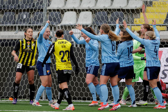 Djurgårdens spelare jublar