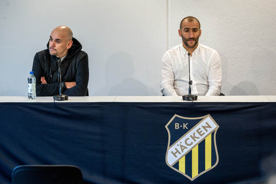 Djurgårdens tränare Marcelo Fernandez och Häckens