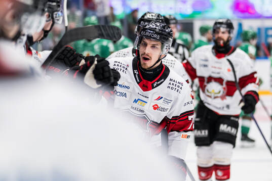 Malmö Redhawks Jakub Galvas jublar