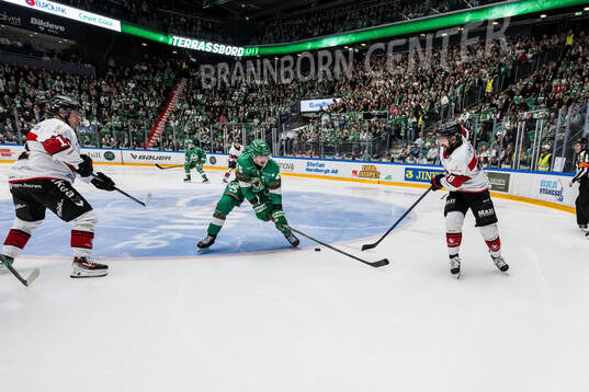 Rögles Gregor Biber och Malmö Redhawks Robin Hanzl