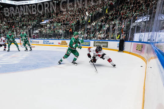 Rögles Linus Sandin och Malmö Redhawks Christoffer