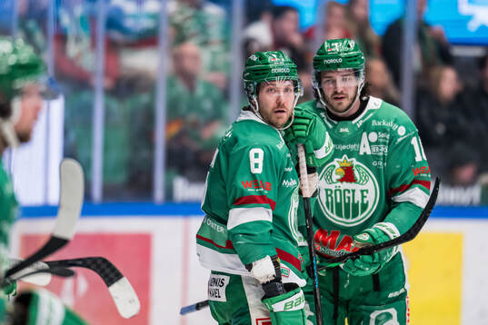 Rögles Linus Sandin och Dennis Everberg deppar