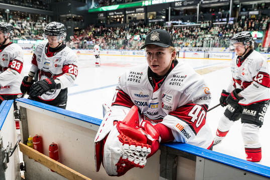 Malmö Redhawks målvakt Oskar Blomgren