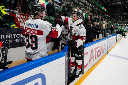 Malmö Redhawks Lassi Thomson  och Christoffer Forsberg