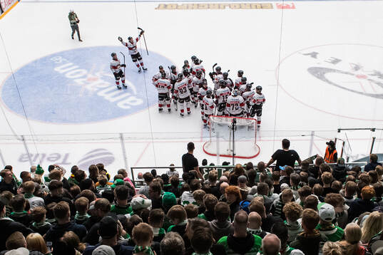 under åttondelsfinal två i SHL mellan Rögle och Malmö