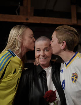 Caroline Seger, Marika Domanski Lyfors och Therese Sjögran