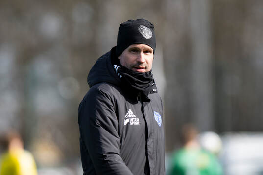 Falkenbergs tränare Christoffer Andersson