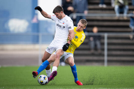 Helsingborgs Wilhelm Loeper och Falkenbergs Linus Borgström
