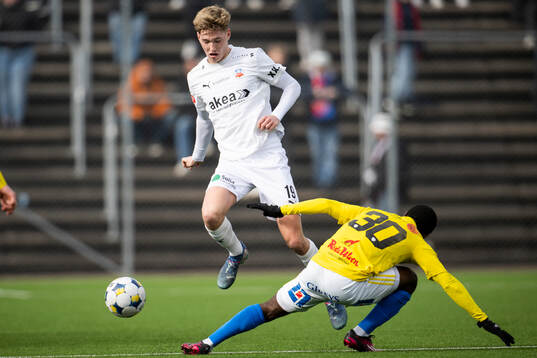 Helsingborgs Benjamin Örn och Falkenbergs Wanbe Godwin
