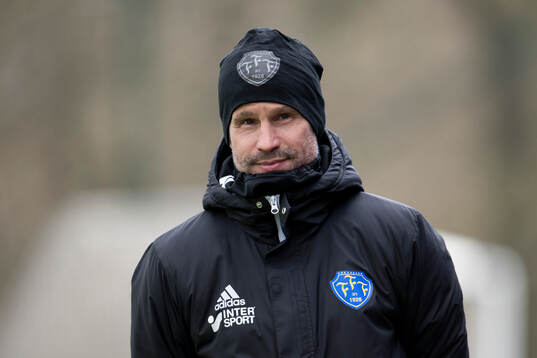 Falkenbergs tränare Christoffer Andersson