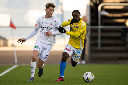 Helsingborgs Benjamin Örn och Falkenbergs Wanbe Godwin
