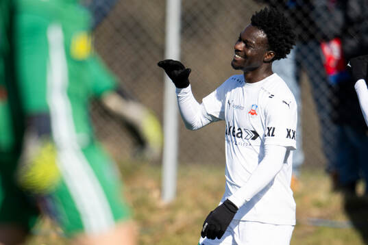 Helsingborgs Samuel Asoma jublar