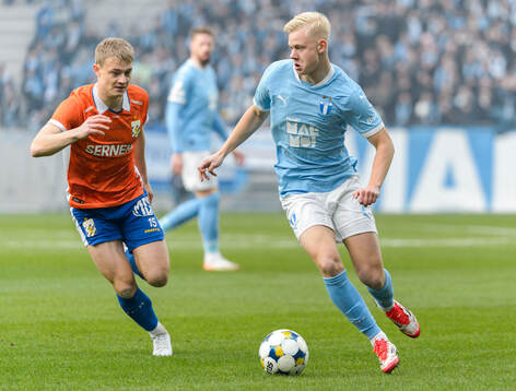 Malmö FFs Otto Rosengren och IFK Göteborgs David Kruse
