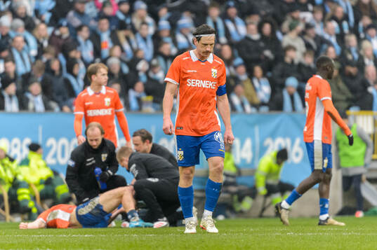 IFK Göteborgs Gustav Svensson deppar