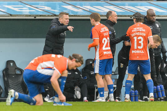 IFK Göteborgs tränare Stefan Billborn och Noah Tolf